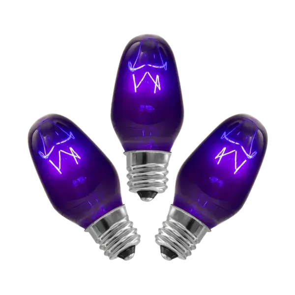 15-Watt Bulb - 3-pack - Purple