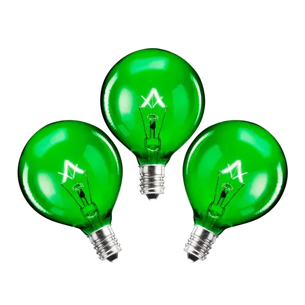 25-Watt Bulb - 3-pack - Green