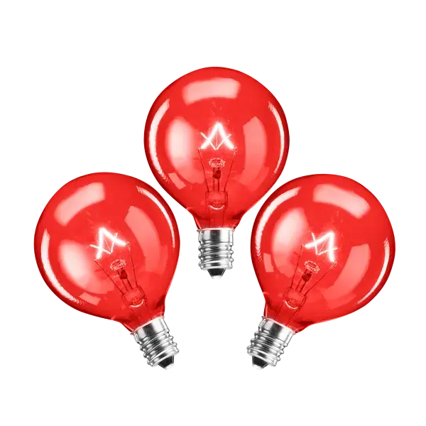 25-Watt Bulb - 3-pack - Red