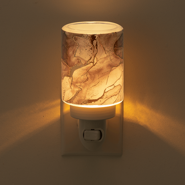 Gold Cracked Marble Mini Warmer