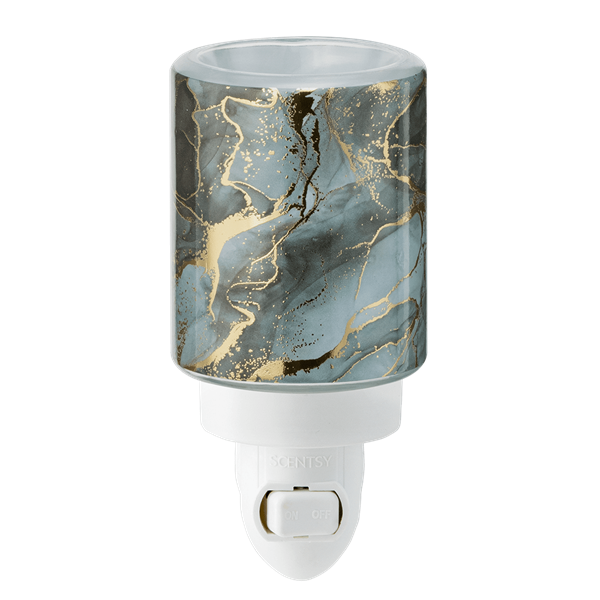 Gold Cracked Marble Mini Warmer