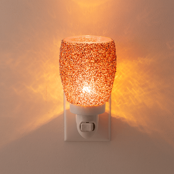 Glitter Rose Gold Mini Warmer