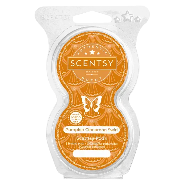 Pumpkin Cinnamon Swirl Scentsy Pod Twin Pack